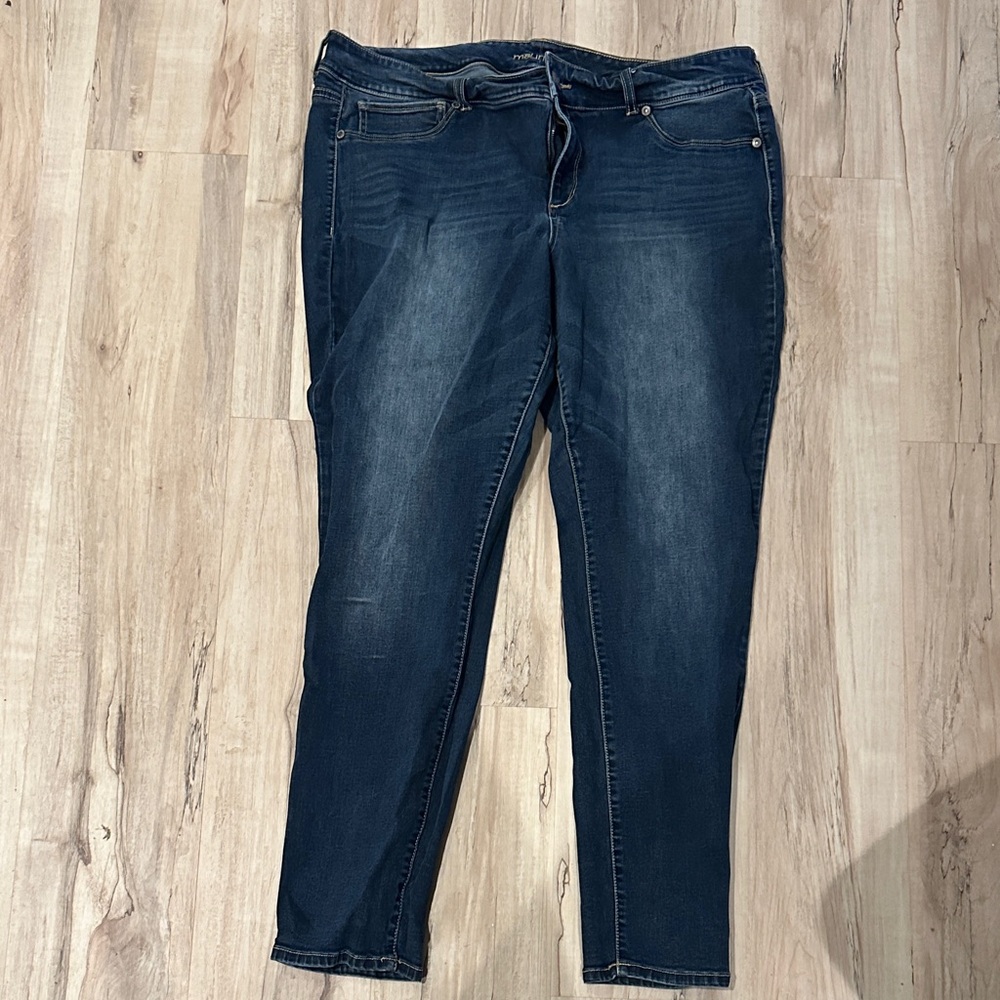 Maurices Dark Blue Skinny Jeans